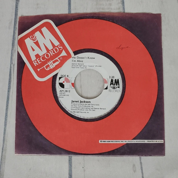 2/$25 Janet Jackson 1986  What Have You Done For Me Lately 45 Vinyl Record - Picture 5 of 8
